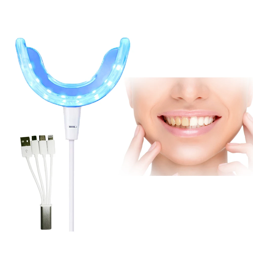 Teeth Whitening Kit Professional Dental Peroxide Gel Bleaching Oral Tools LED Light 1 Drag 4 Adapter Month Tray Lamp
Teeth Whitening Kit Professional Dental Peroxide Gel Bleaching Oral Tools LED Light 1 Drag 4 Adapter Month Tray Lamp
