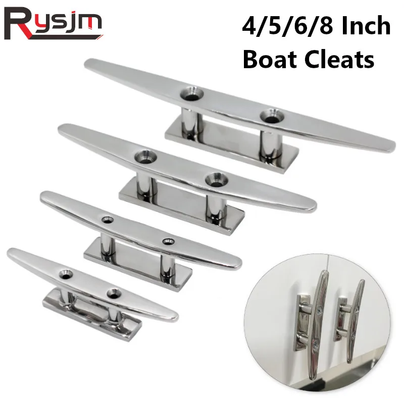 4" 5" 6" 8" Low Flat Cleat 316 Stainless Steel 2 Hole Hardware boat cleats For Marine Boat Deck Rope Tie yacht accessories
4" 5" 6" 8" Low Flat Cleat 316 Stainless Steel 2 Hole Hardware boat cleats For Marine Boat Deck Rope Tie yacht accessories
