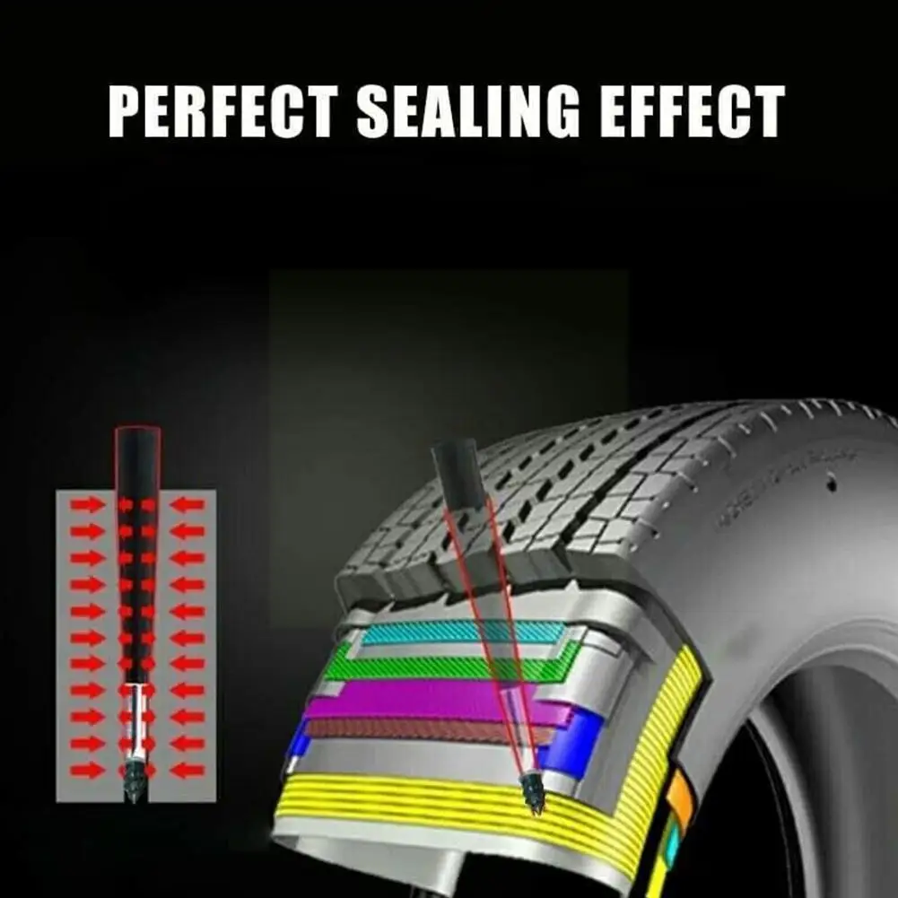 Tubeless Tire Repair Rubber Nails With Screwdriver Repair Tire Self-Tire Nail Motorcycle Cars Film Vacuum Repair Nail F1H3
Tubeless Tire Repair Rubber Nails With Screwdriver Repair Tire Self-Tire Nail Motorcycle Cars Film Vacuum Repair Nail F1H3