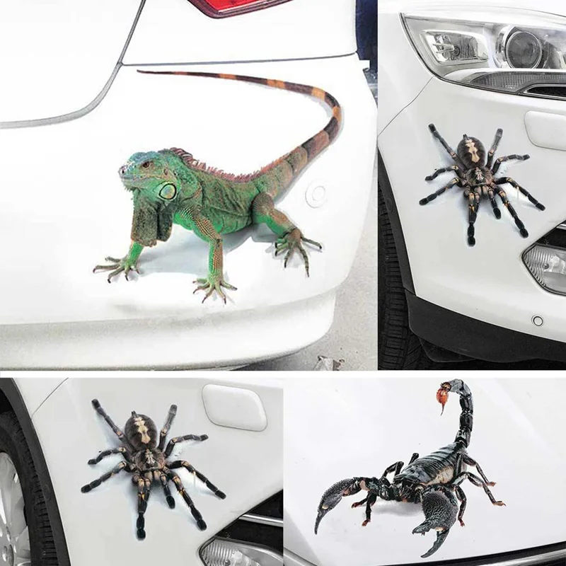 Car Sticker 3D Spider Animal Creative Personality Scorpion Lizard Decal Front Bumper Trim Car Styling Auto Exterior Stickers
Car Sticker 3D Spider Animal Creative Personality Scorpion Lizard Decal Front Bumper Trim Car Styling Auto Exterior Stickers