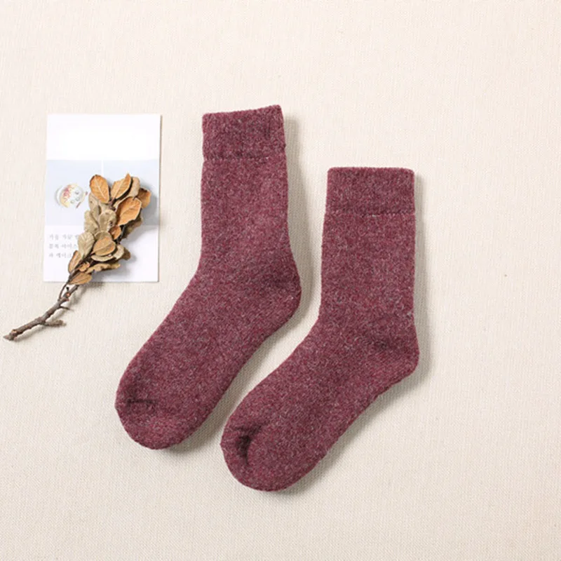 Super Thicker Solid Socks Merino Wool Rabbit Socks Against Cold Snow Russia Winter Warm Funny Happy Women Socks
Super Thicker Solid Socks Merino Wool Rabbit Socks Against Cold Snow Russia Winter Warm Funny Happy Women Socks