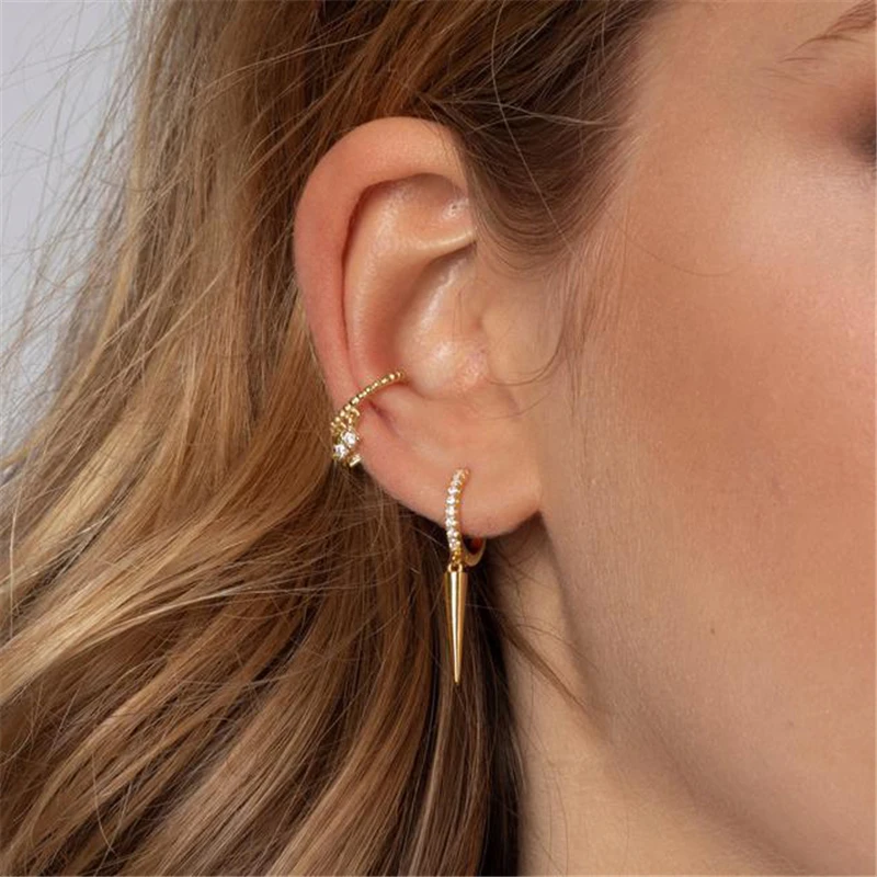 BOAKO Punk Hoop Earring 925 Sterling Silver Earrings For Women Earrings Dangle Cartilage Ear Piercing Fast Fashion Cuffs #19
BOAKO Punk Hoop Earring 925 Sterling Silver Earrings For Women Earrings Dangle Cartilage Ear Piercing Fast Fashion Cuffs #19