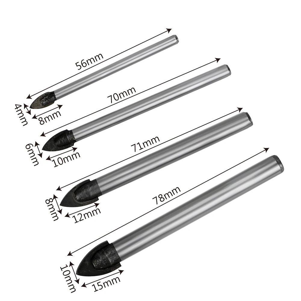 NICEYARD Hole Opener Glass Marble Ceramic Tile Durable Triangle Drill Bit Reaming Alloy Drill Bits Set 4/6/8/10mm
NICEYARD Hole Opener Glass Marble Ceramic Tile Durable Triangle Drill Bit Reaming Alloy Drill Bits Set 4/6/8/10mm