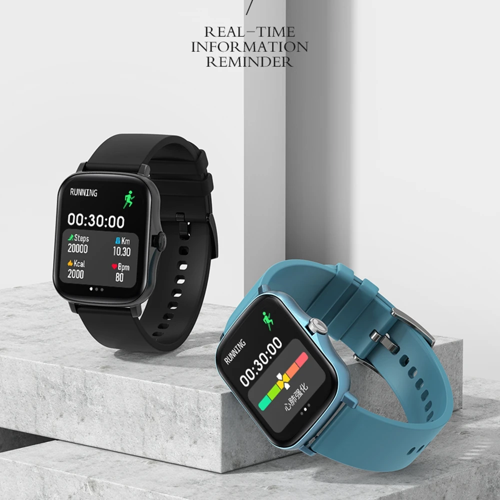 Y20 Smart Watch Men Rotate Button IP67 Smartwatch 1.7 Inch Sports Women Smartwatch VS P8 Plus DTX For xiaomi GTS 2 smart clock