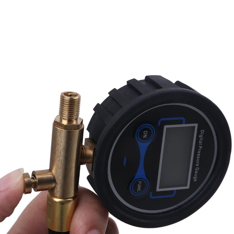 

Digital Tire Pressure Gauge Manometer Car Motorcycle Tyre Air Compressor Inflating Tube Hose 200PSI with Deflation X37E