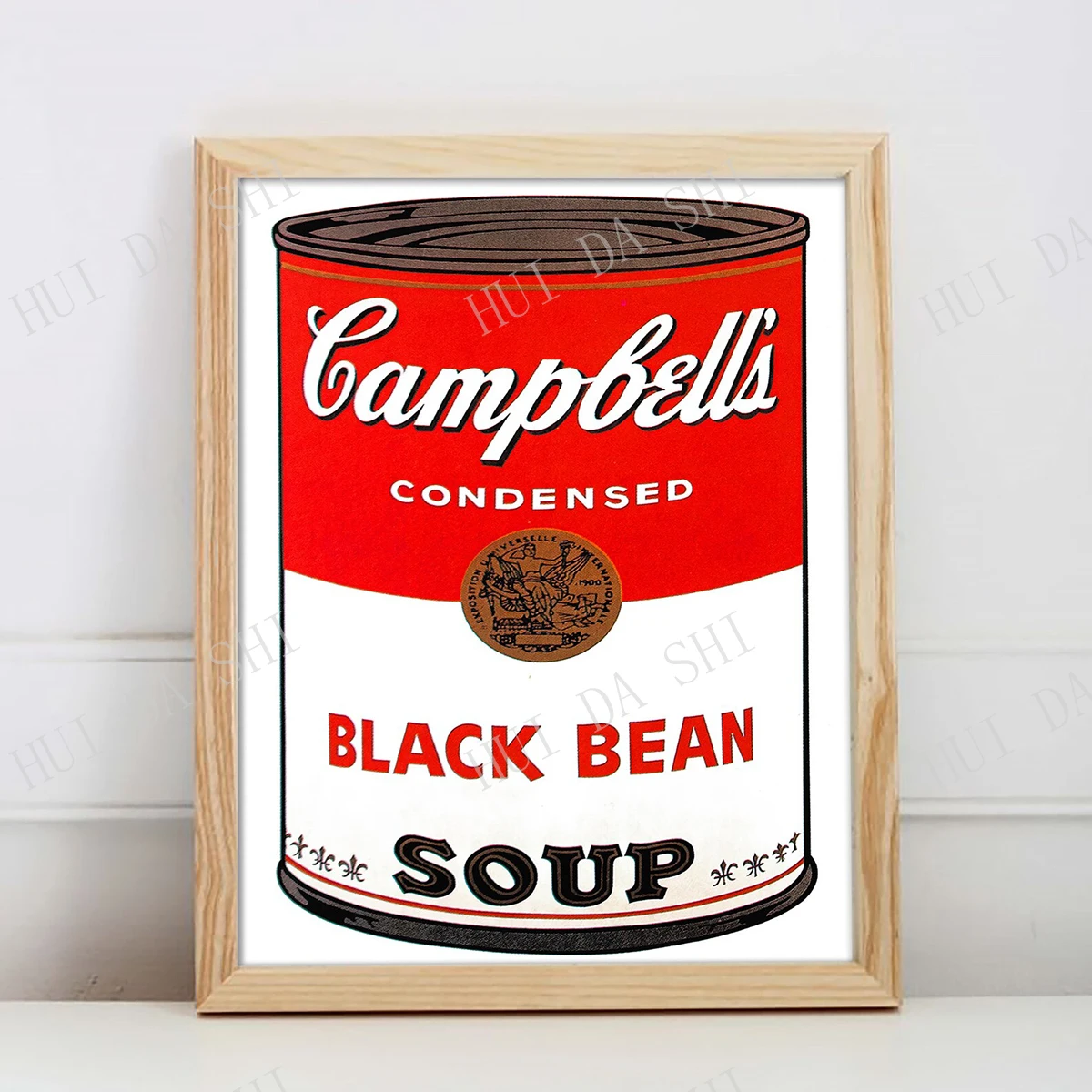 Черная фасоль суп-Энди Warhol Художественная печать Кэмпбелл суп рисунок в стиле