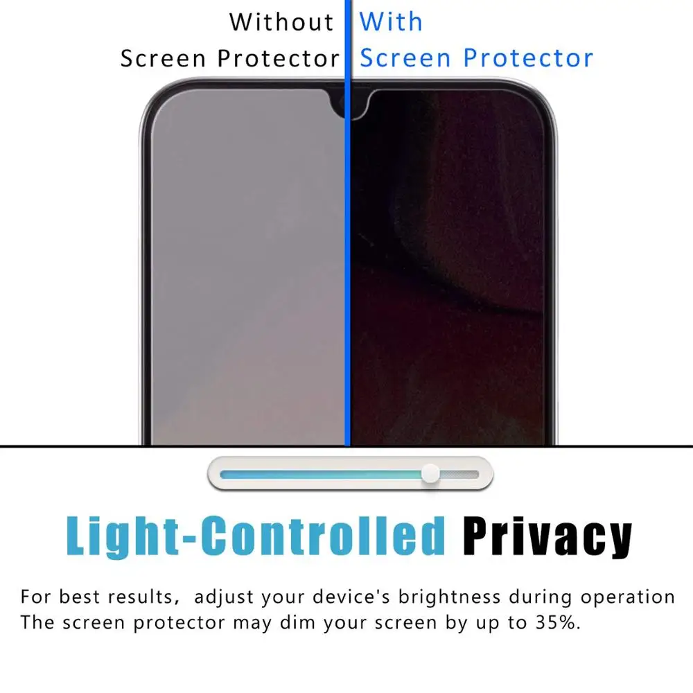 9H 2.5D Privacy Protective Tempered Glass For Doogee Y8 Y8C N20 Anti Spy Screen Protector Y9 Plus film | Мобильные телефоны и