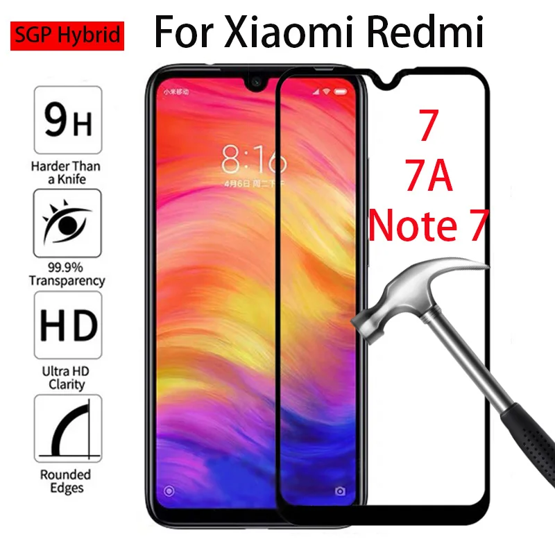 Защитное стекло закаленное 9h для Xiaomi Redmi note 7|Защитные стёкла и плёнки телефонов| |