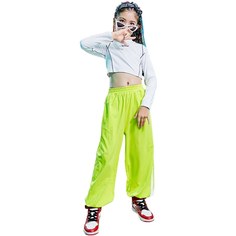 New Hip Hop Dance Clothes For Girls Jazz Dance Performance Costume Boys Green Loose Hiphop Pants Winter Practice Wear BL4797
New Hip Hop Dance Clothes For Girls Jazz Dance Performance Costume Boys Green Loose Hiphop Pants Winter Practice Wear BL4797