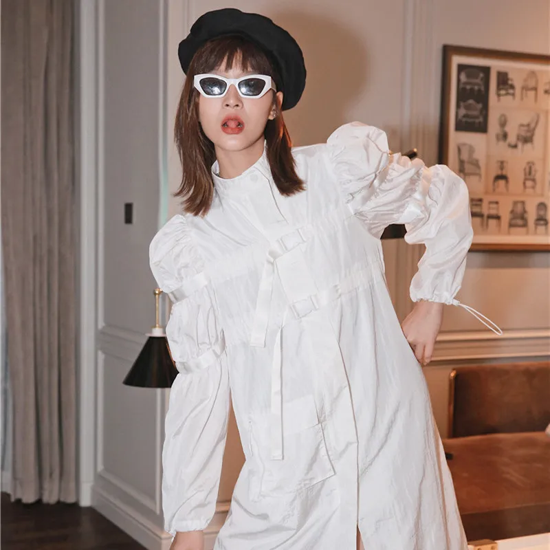 BLLOCUE Fashion Designer Loose Casual Ladies Girl Vacation Autumn Long Sleeve White Puff Sleeve Dress Trench
BLLOCUE Fashion Designer Loose Casual Ladies Girl Vacation Autumn Long Sleeve White Puff Sleeve Dress Trench