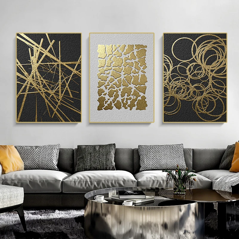 Black Gold Line Stitching Posters and Prints Abstract Geometric Canvas Painting Modern Wall Art Bedroom Corridor Home Decoration
Black Gold Line Stitching Posters and Prints Abstract Geometric Canvas Painting Modern Wall Art Bedroom Corridor Home Decoration