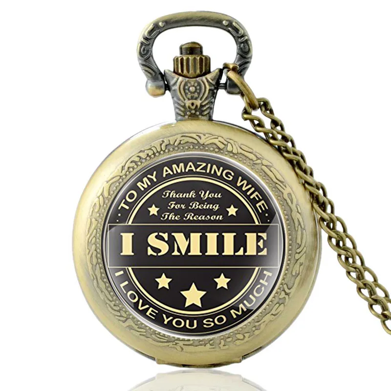 Classic TO MY WIFE TO MY HUSBAND Quartz Glass Dome Pocket Watch Metal Long Chain Necklace Pendant Jewelry Anniversary Gift
Classic TO MY WIFE TO MY HUSBAND Quartz Glass Dome Pocket Watch Metal Long Chain Necklace Pendant Jewelry Anniversary Gift