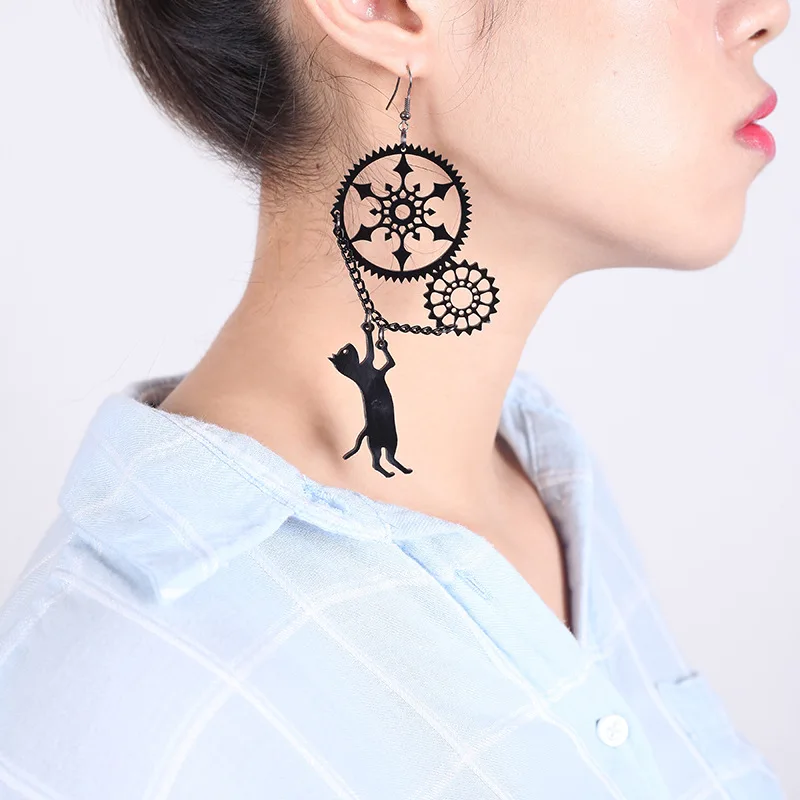 Акриловая фабрика по индивидуальному заказу, европейские и американские крупные непопулярные серьги-шестерни в виде черного кота, ожерель... 
Акриловая фабрика по индивидуальному заказу, европейские и американские крупные непопулярные серьги-шестерни в виде черного кота, ожерель...