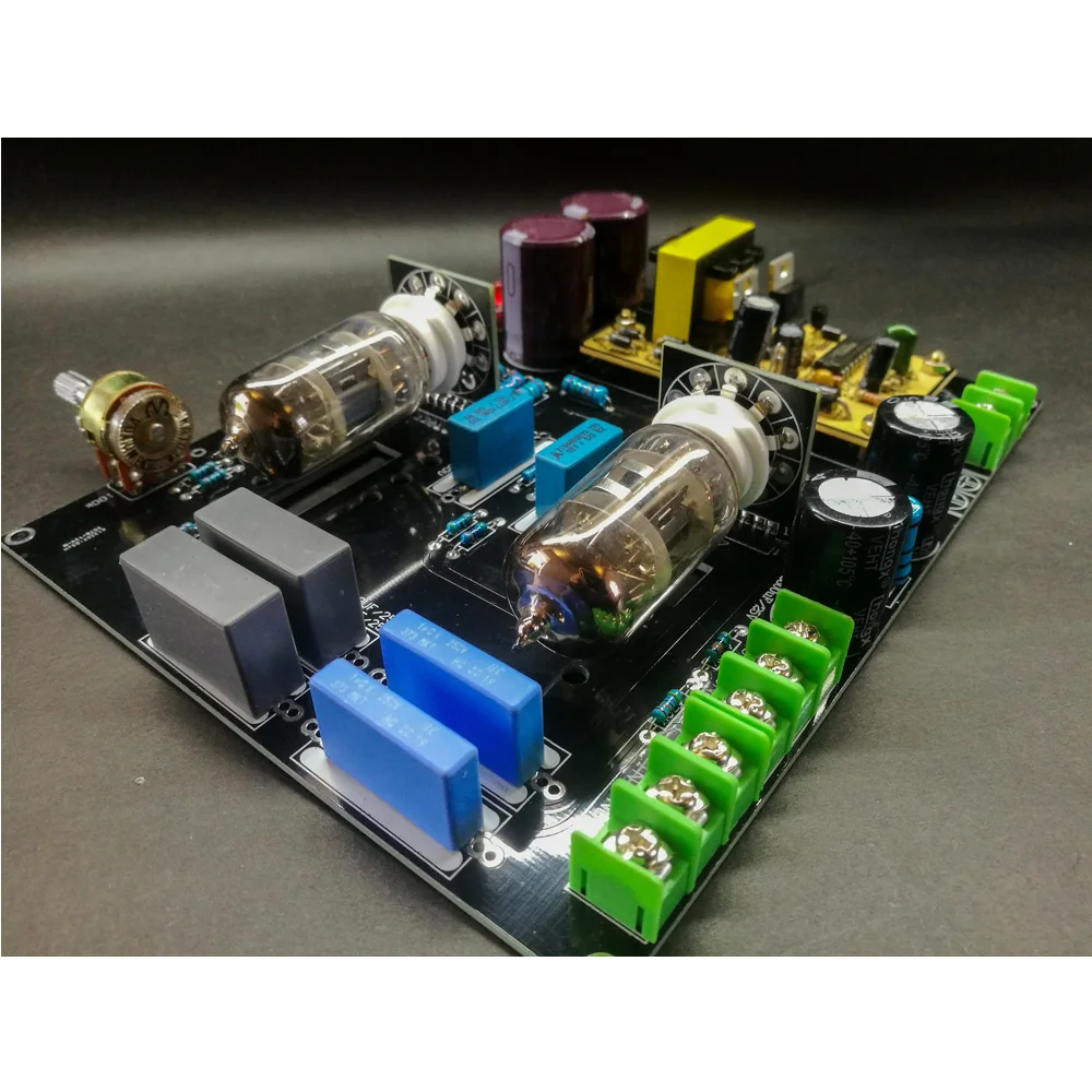 DC (DC12V) автомобиль и дом 6N4 (12AX7) подковы предусилитель для желчи электронный