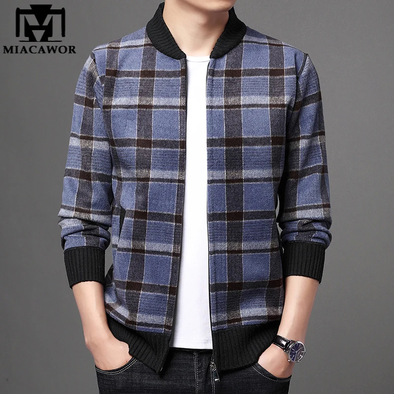 New Top Quality Brand Bomber Jackets Men Autum Winter Wool Warm Baseball Jackets Korean Plaid Male Casual Coats J711
New Top Quality Brand Bomber Jackets Men Autum Winter Wool Warm Baseball Jackets Korean Plaid Male Casual Coats J711