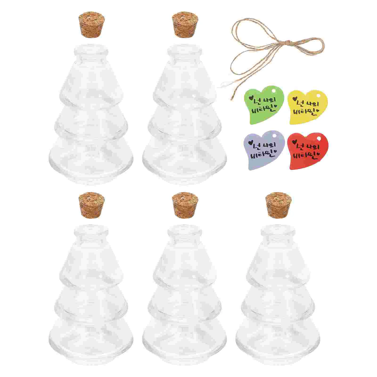 5pcs Pine Tree Shape Message Jars Corked Glass Wishing Bottles DIY Decoration Bottles
5pcs Pine Tree Shape Message Jars Corked Glass Wishing Bottles DIY Decoration Bottles