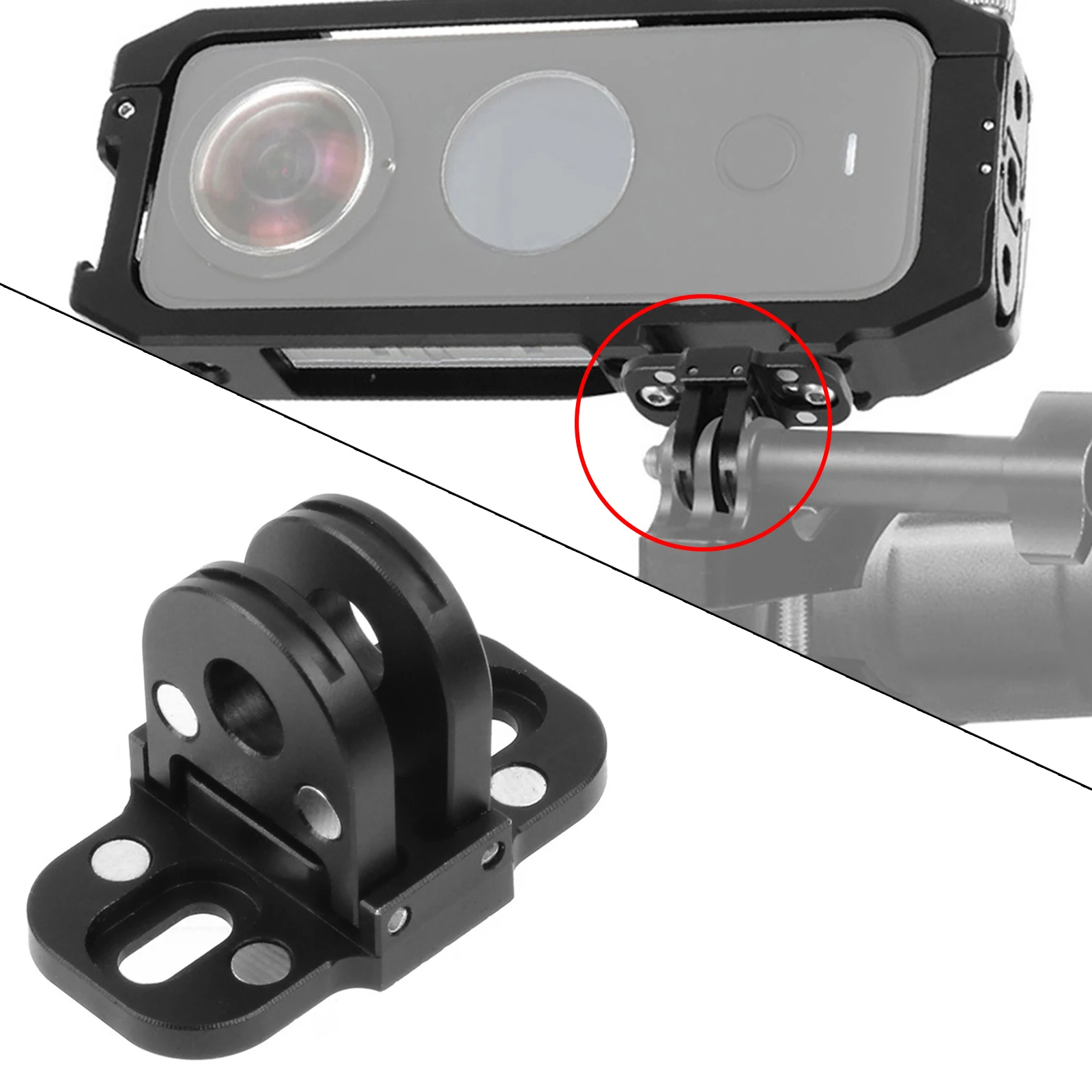 CNC Aluminum Alloy Camera 1 Tripod Mount Adapter & 2 screw, for 8 7 5 for One X2 Cameras Monopod Accessories
CNC Aluminum Alloy Camera 1 Tripod Mount Adapter & 2 screw, for 8 7 5 for One X2 Cameras Monopod Accessories