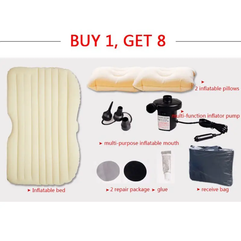 Car Air Inflatable Travel Holiday Mattress Bed Universal for Back Seat Multi functional Sofa Pillow Outdoor Camping Mat Cushion
Car Air Inflatable Travel Holiday Mattress Bed Universal for Back Seat Multi functional Sofa Pillow Outdoor Camping Mat Cushion