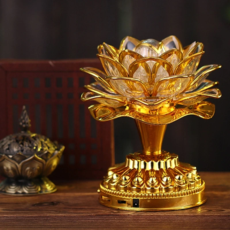 L38A Buddhism Lotus Lamp Colorful Lotus Lamp Desktop Decoration Light for Home Meditation Worship Buddhism Temple
L38A Buddhism Lotus Lamp Colorful Lotus Lamp Desktop Decoration Light for Home Meditation Worship Buddhism Temple
