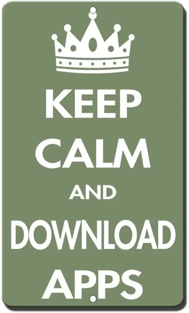 Coffee House or Home Yard Garden Decorative Sign Download Apps B,Tin Signs Printed Easy to Mount Weather Resistant Long Lasting
Coffee House or Home Yard Garden Decorative Sign Download Apps B,Tin Signs Printed Easy to Mount Weather Resistant Long Lasting