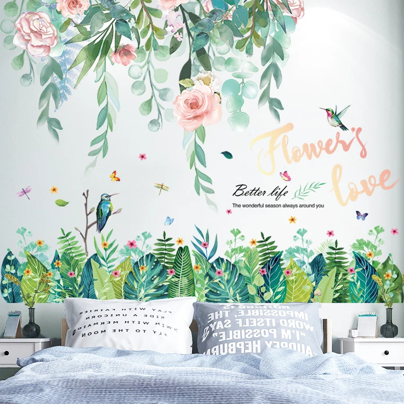 Flower Wall Stickers Vinyl DIY Plant Leaves Wall Decals for Living Room Kids Bedroom Children Nursery Home Decoration
Flower Wall Stickers Vinyl DIY Plant Leaves Wall Decals for Living Room Kids Bedroom Children Nursery Home Decoration