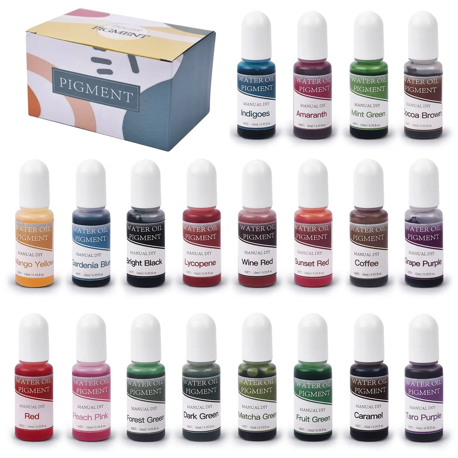 16/20/24Colors Resin Pigment Set DIY UV Epoxy Resin Mold Liquid Colorant Art Diffusion Ink Dye Jewelry Making Kit Soap Making
16/20/24Colors Resin Pigment Set DIY UV Epoxy Resin Mold Liquid Colorant Art Diffusion Ink Dye Jewelry Making Kit Soap Making