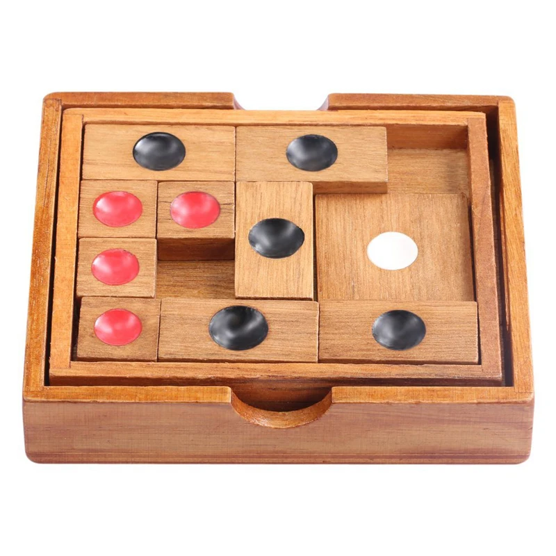 Brain Teaser Educational Toys Chinese Sliding puzzles for kids Classical Wooden Slide Escape Puzzle Intelligence Development Toy
Brain Teaser Educational Toys Chinese Sliding puzzles for kids Classical Wooden Slide Escape Puzzle Intelligence Development Toy