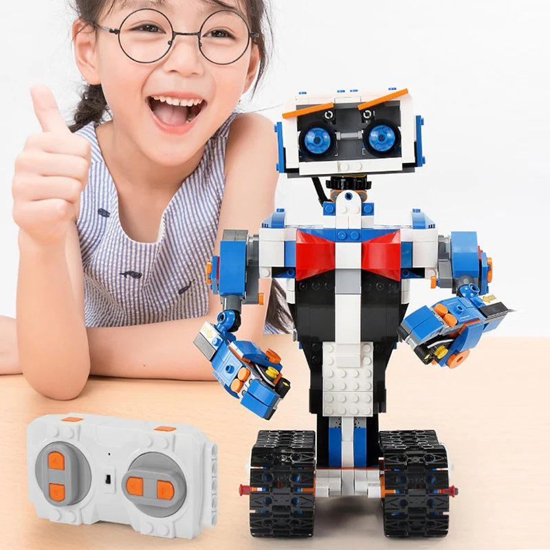 635PCS High-Tech 2.4G APP R/C Smart Remote Control Programable Robot YUXING Assemble Educational Building Blocks STEM Brick Toys
635PCS High-Tech 2.4G APP R/C Smart Remote Control Programable Robot YUXING Assemble Educational Building Blocks STEM Brick Toys