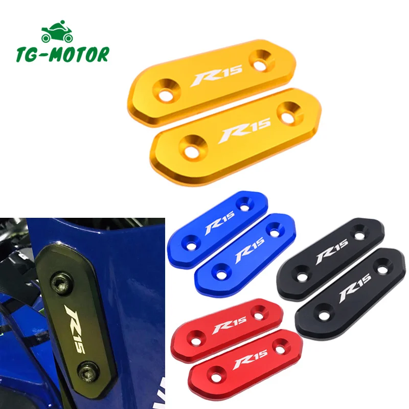 TG-Motor With logo For Yamaha YZF R15 V3 YZFR15 V3.0 2018 2019 2020 2021 Rearview Side Mirrors Bracket Mirror Hole Holder Cover
TG-Motor With logo For Yamaha YZF R15 V3 YZFR15 V3.0 2018 2019 2020 2021 Rearview Side Mirrors Bracket Mirror Hole Holder Cover