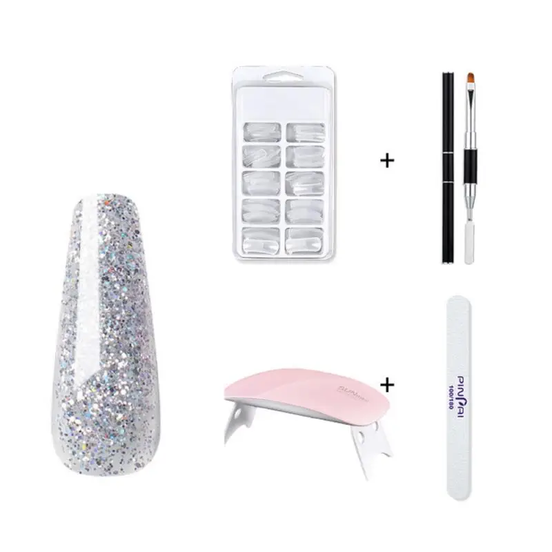 Nails Art Extension Set Crystal Clear Fast Building Gel Polish Quick UV Builder Acrylic Form Tip Manicure TSLM1
Nails Art Extension Set Crystal Clear Fast Building Gel Polish Quick UV Builder Acrylic Form Tip Manicure TSLM1