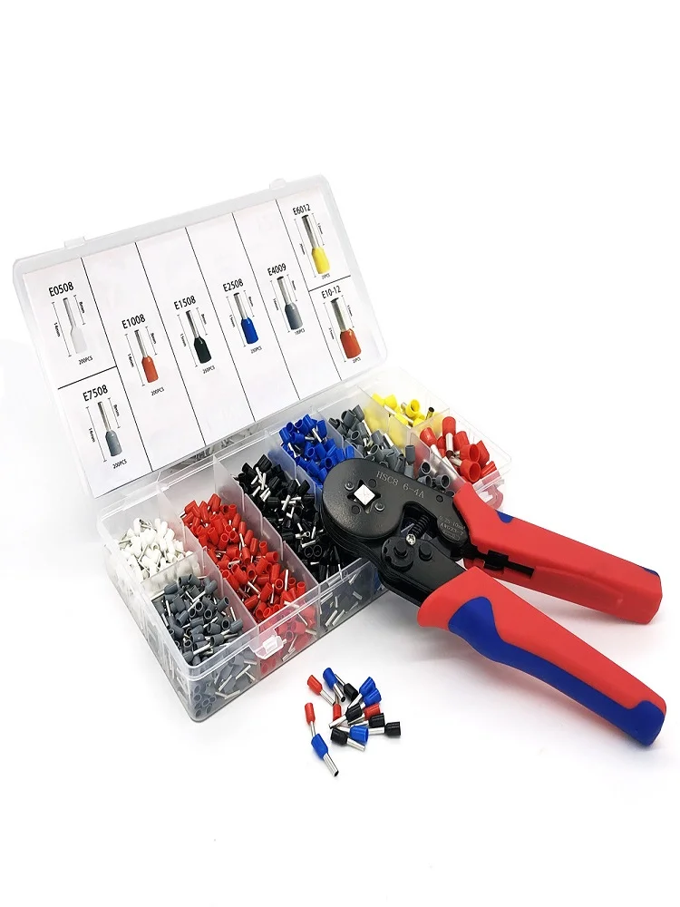 1300 Piece Set Of Cable Lugs Terminals With Crimping End Sleeve Lock Pliers 0.25-10mm² Shrink Wire Connectors Cables Fixed
1300 Piece Set Of Cable Lugs Terminals With Crimping End Sleeve Lock Pliers 0.25-10mm² Shrink Wire Connectors Cables Fixed