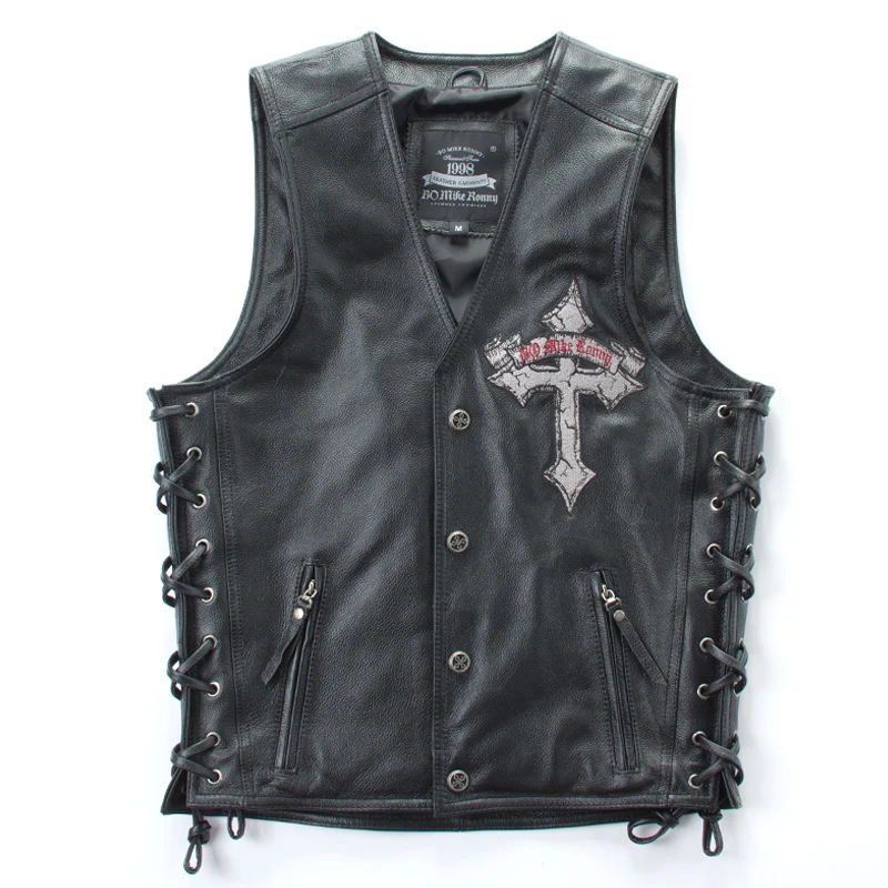 new Free shipping,Brand style 100% Genuine man slim vest.motorbiker men's vests,skull cow leather jacket Embroidery
new Free shipping,Brand style 100% Genuine man slim vest.motorbiker men's vests,skull cow leather jacket Embroidery