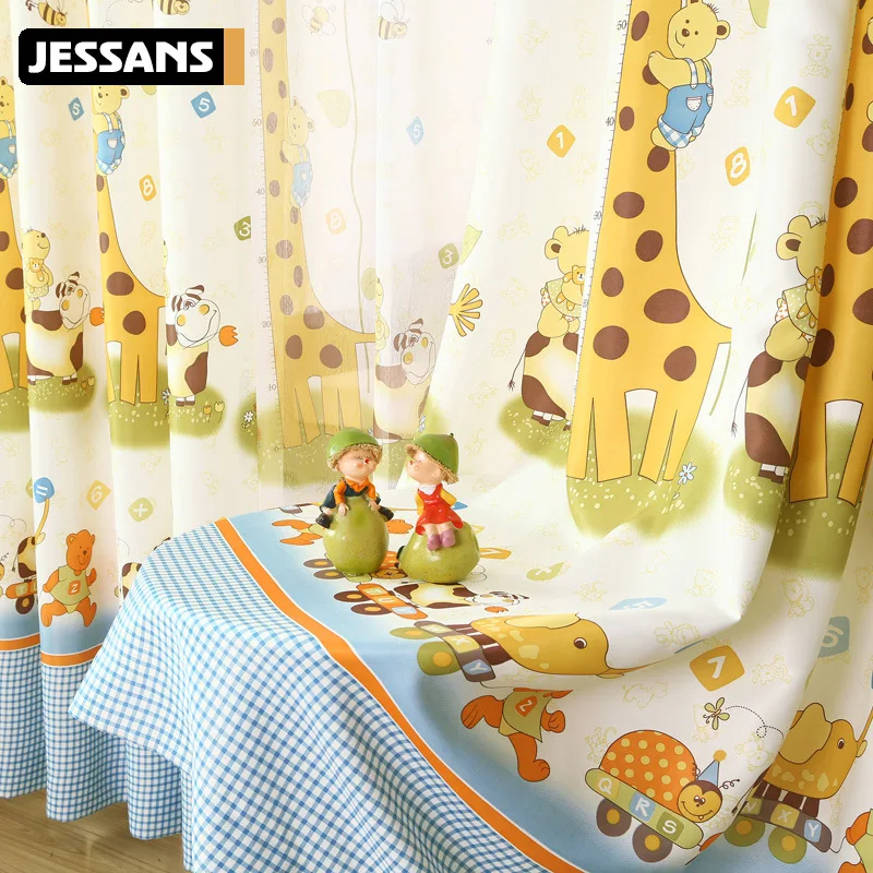Cute Cartoon Animal Curtains for Living Dining Room Bedroom Curtain Custom Finished Children's Room Giraffe School Kindergarten
Cute Cartoon Animal Curtains for Living Dining Room Bedroom Curtain Custom Finished Children's Room Giraffe School Kindergarten