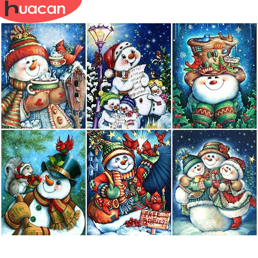 HUACAN DIY Diamond Painting Snowman 5D Diamond Embroidery Christmas Picture Of Rhinestone Cross Stitch Winter Home Decoration
HUACAN DIY Diamond Painting Snowman 5D Diamond Embroidery Christmas Picture Of Rhinestone Cross Stitch Winter Home Decoration
