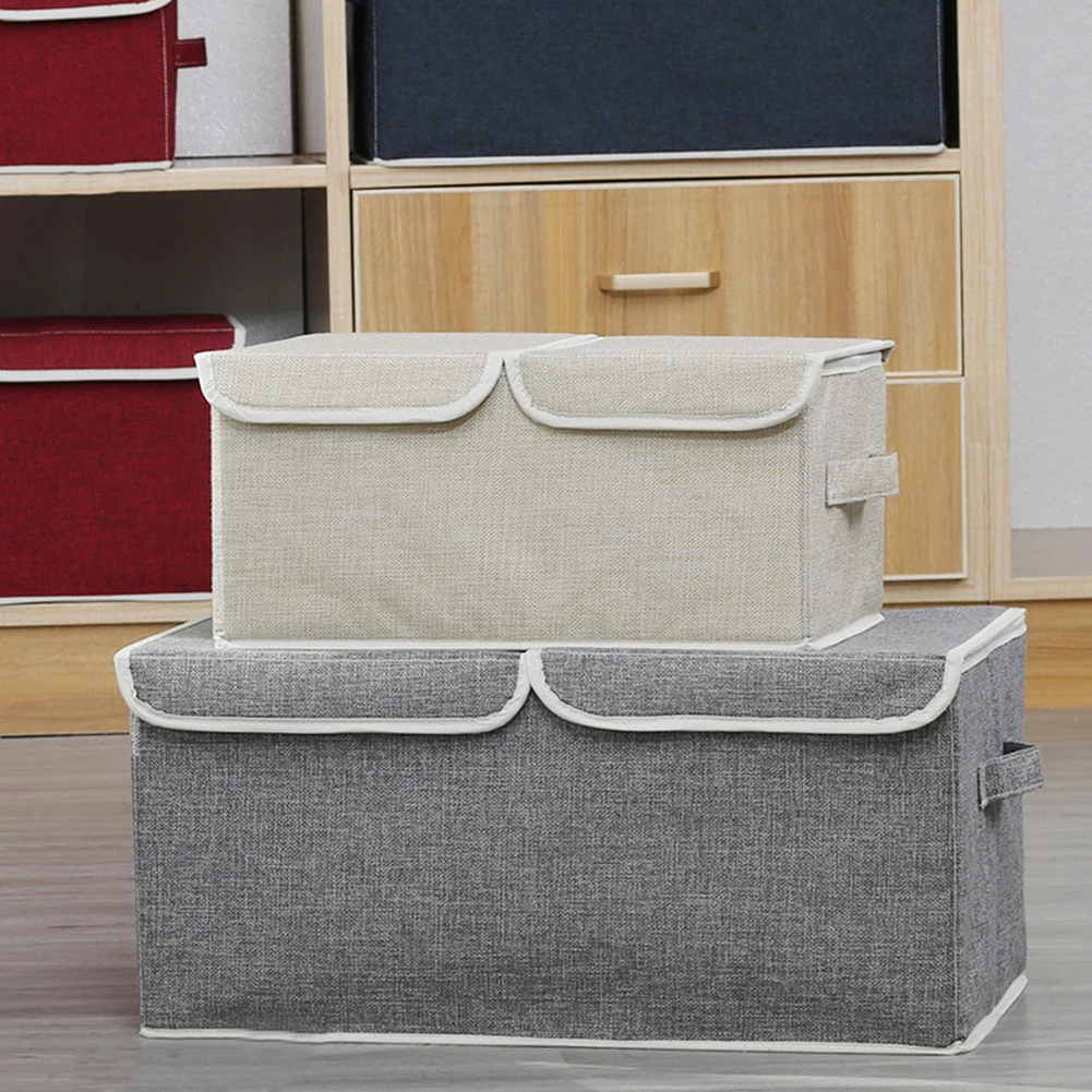 2021 New Washable Cotton Linen Fabric Folding Storage Box Clothes Organizer With Lid Storage Basket Laundry Basket Large Boxes
2021 New Washable Cotton Linen Fabric Folding Storage Box Clothes Organizer With Lid Storage Basket Laundry Basket Large Boxes