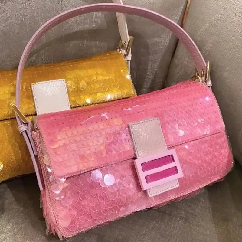 Luxury Brand Designer Shining Handbags Fashion Pink Yellow Beadings Flap Bag Blingbling Party Shoulder Bags Female Bag
Luxury Brand Designer Shining Handbags Fashion Pink Yellow Beadings Flap Bag Blingbling Party Shoulder Bags Female Bag