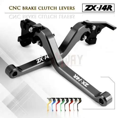 Motorcycle Adjustable Brake Clutch Levers CNC Aluminum Long Brake Clutch Levers for KAWASAKI NINJA ZX12R ZZR1200 2002-2005 
Motorcycle Adjustable Brake Clutch Levers CNC Aluminum Long Brake Clutch Levers for KAWASAKI NINJA ZX12R ZZR1200 2002-2005