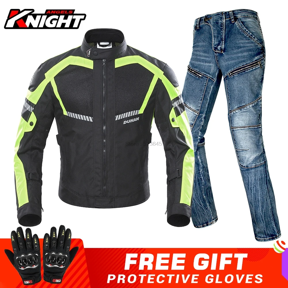 DUHAN Motorcycle Jacket Motocross Suit Summer Motorcycle Jacket Protection Men's Jacket Motorcycle Clothing Breathable Mesh
DUHAN Motorcycle Jacket Motocross Suit Summer Motorcycle Jacket Protection Men's Jacket Motorcycle Clothing Breathable Mesh