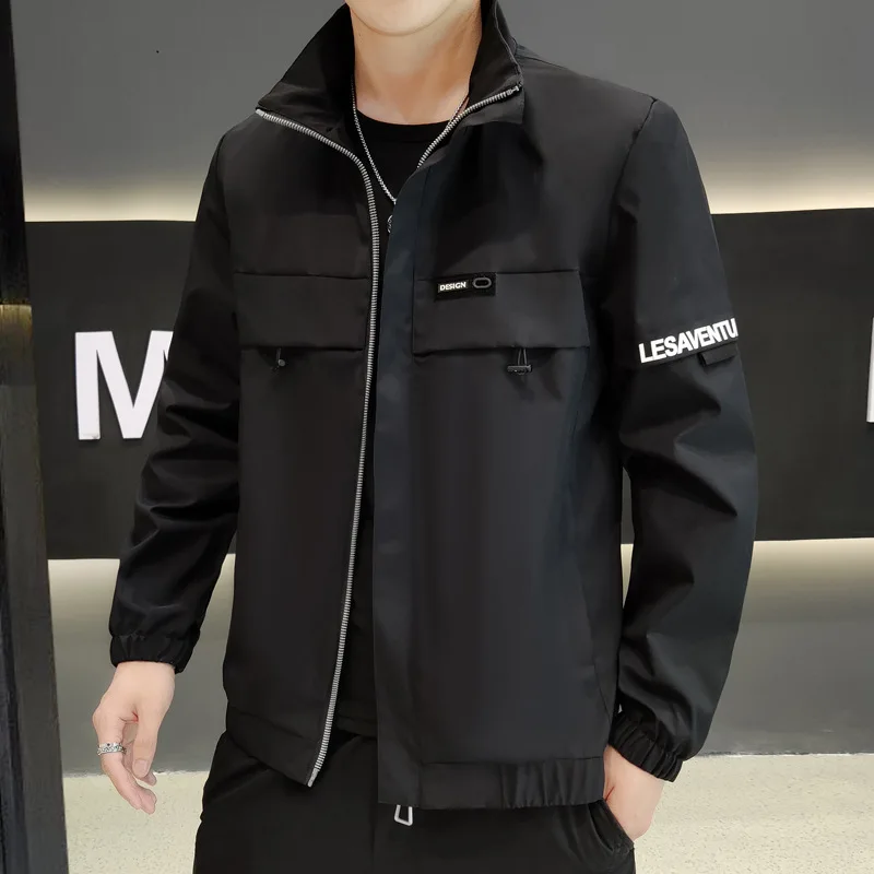 Мужская осенняя куртка с принтом, новая трендовая Молодежная Повседневная Свободная куртка со стоячим воротником
Мужская осенняя куртка с принтом, новая трендовая Молодежная Повседневная Свободная куртка со стоячим воротником