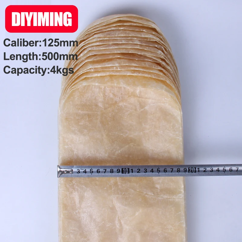 10 Pieces Big Ham Sausage Packing Casing Diameter 125mm Length 500mm Per Piece Ham Sausage Dry Casing Sausage Shell
10 Pieces Big Ham Sausage Packing Casing Diameter 125mm Length 500mm Per Piece Ham Sausage Dry Casing Sausage Shell