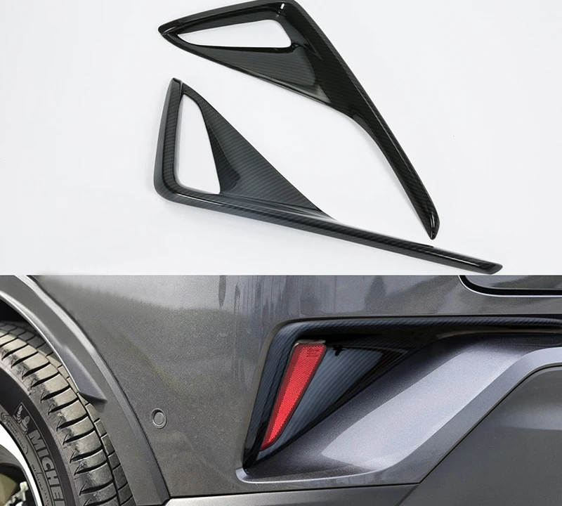 For Toyota C-HR 2016 2017 2018 Outer Rear Fog Light Lamp Decorative Cover Trim 2pcs Carbon Fiber Style Car Styling
For Toyota C-HR 2016 2017 2018 Outer Rear Fog Light Lamp Decorative Cover Trim 2pcs Carbon Fiber Style Car Styling