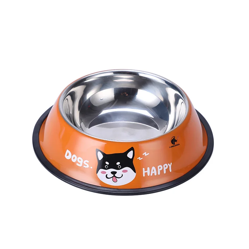 Pet Bowl Stainless Steel Color Decal Cats And Dogs Feeding Bowl Anti-slip Anti-slip Anti-rollover Widened Base Pet Accessories
Pet Bowl Stainless Steel Color Decal Cats And Dogs Feeding Bowl Anti-slip Anti-slip Anti-rollover Widened Base Pet Accessories