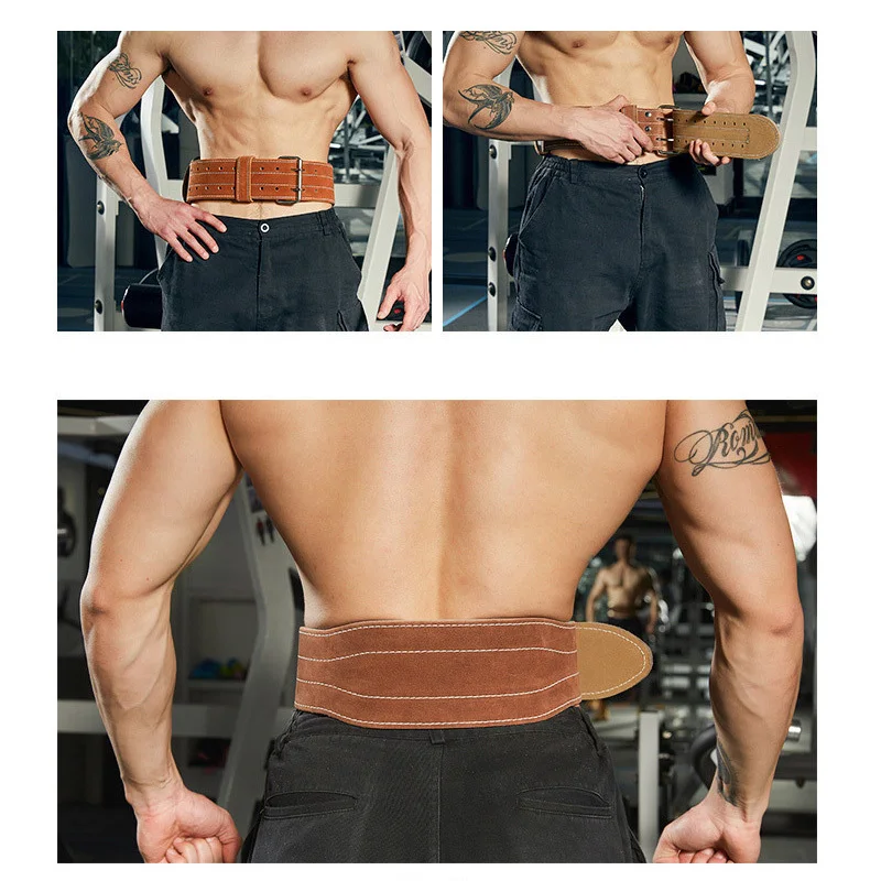 Cowhide Fitness Waist Weightlifting Support Men Weight Powerlifting Utility Tactical Belt Lumbar Sweat Trainer Gym Accessories
Cowhide Fitness Waist Weightlifting Support Men Weight Powerlifting Utility Tactical Belt Lumbar Sweat Trainer Gym Accessories
