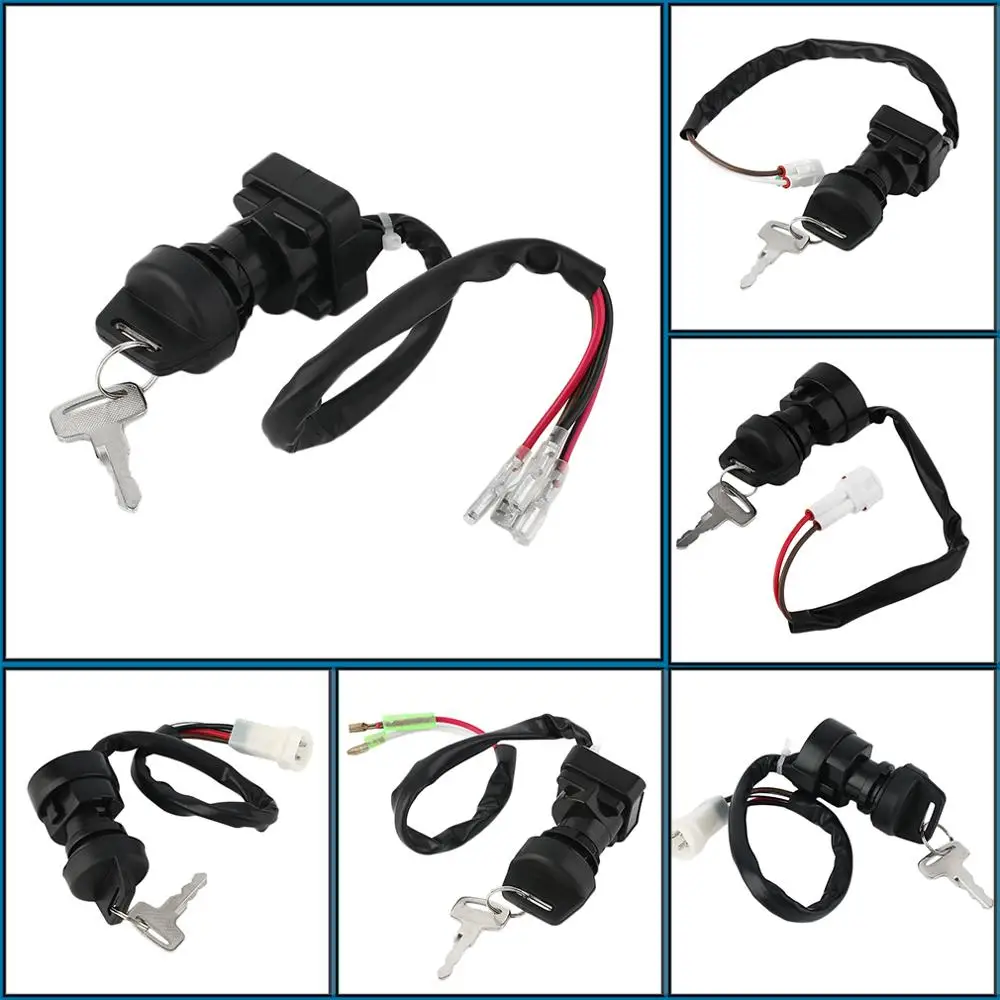 Ignition key switch, with 2 buttons, black setting, used in various models, brand new and high quality For YFM350
Ignition key switch, with 2 buttons, black setting, used in various models, brand new and high quality For YFM350