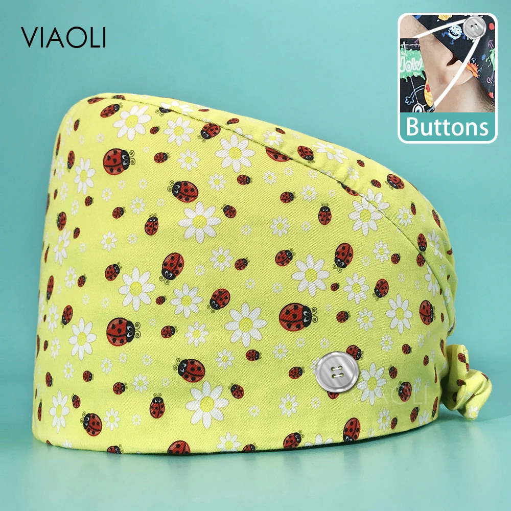 Salon Care Cap Hats Adjustable Scrubs Printed Hats Pharmacy Nursing Cap Beauty Laboratory Pet Shop Hat Women Operating Room Hats
Salon Care Cap Hats Adjustable Scrubs Printed Hats Pharmacy Nursing Cap Beauty Laboratory Pet Shop Hat Women Operating Room Hats