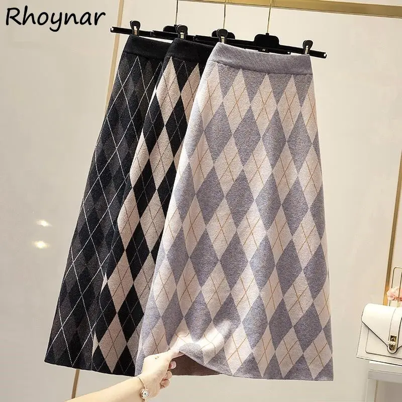 Skirts Women Argyle Knitting Bottoms Autumn Winter All-match Ladies Street Wear Cozy A-line Vintage Popular Design Ulzzang Ins
Skirts Women Argyle Knitting Bottoms Autumn Winter All-match Ladies Street Wear Cozy A-line Vintage Popular Design Ulzzang Ins