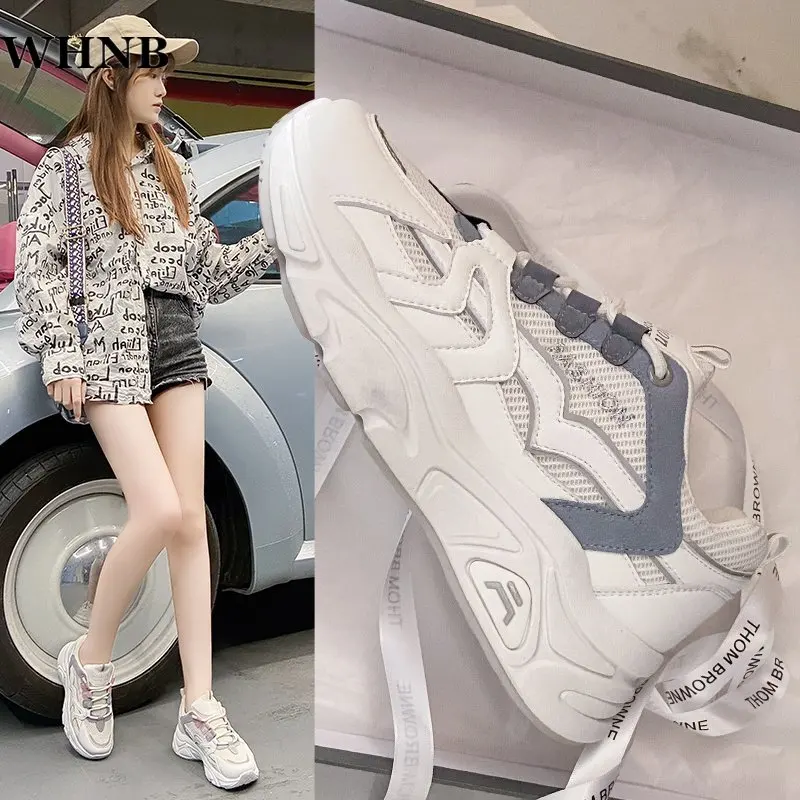Fashion Spring Breathable Platform Sneakers Women Shoes Korean Lace Up Chunky Sneakers Mixed Color Women's Vulcanize Shoes Woman
Fashion Spring Breathable Platform Sneakers Women Shoes Korean Lace Up Chunky Sneakers Mixed Color Women's Vulcanize Shoes Woman