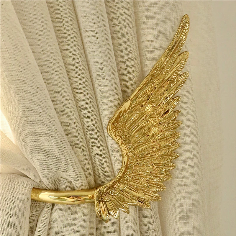 Brass Curtain Hook Angel Wings Curtain Decor Accessories Household All-match Bow Curtain Tie Backs Copper Decoration Hooks
Brass Curtain Hook Angel Wings Curtain Decor Accessories Household All-match Bow Curtain Tie Backs Copper Decoration Hooks