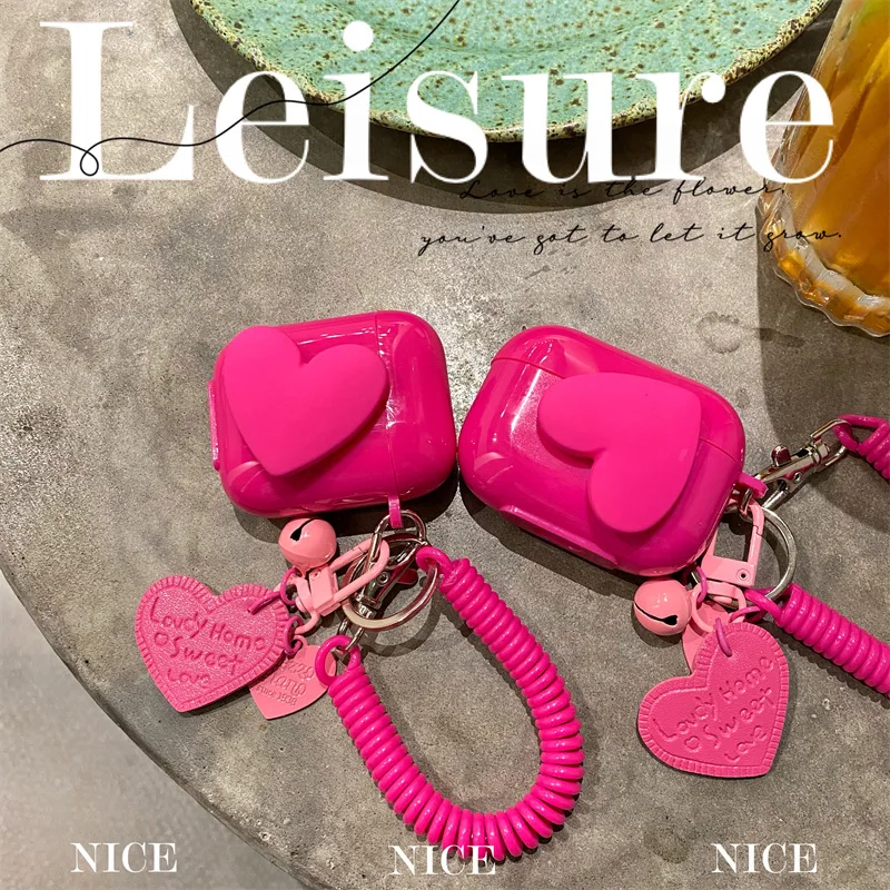 Rose Red Heart Pendant Waist Chains AirPods 1 2 3 Pro Case Cover iPhone Bluetooth Earbuds Accessories Airpod Case Air Pods Case
Rose Red Heart Pendant Waist Chains AirPods 1 2 3 Pro Case Cover iPhone Bluetooth Earbuds Accessories Airpod Case Air Pods Case