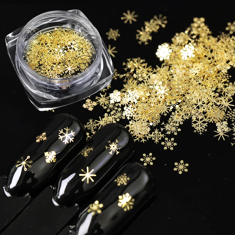90 Pcs/Box Ultra Thin Nail Sequins Metal Gold Snowflake Mixed Christmas Flakes UV Gel Polish 3D Nail Art Decors
90 Pcs/Box Ultra Thin Nail Sequins Metal Gold Snowflake Mixed Christmas Flakes UV Gel Polish 3D Nail Art Decors